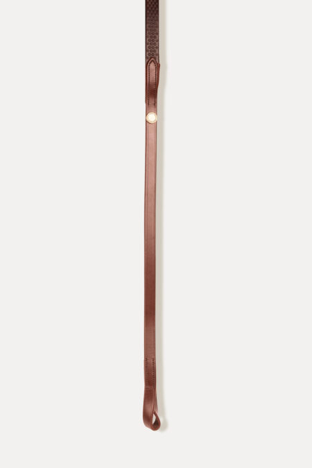 Amiko Rubber Reins Loop, Cognac
